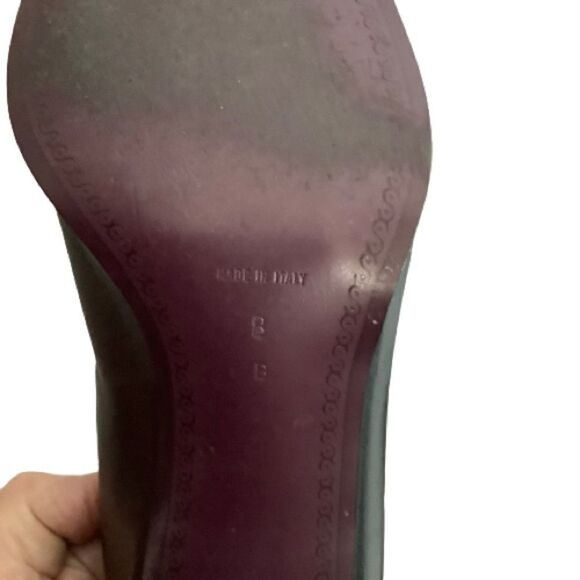 LA REBECCA FIRENZE LEATHER BLOCK HEEL SHOES SIZE 8B - Picture 8 of 10